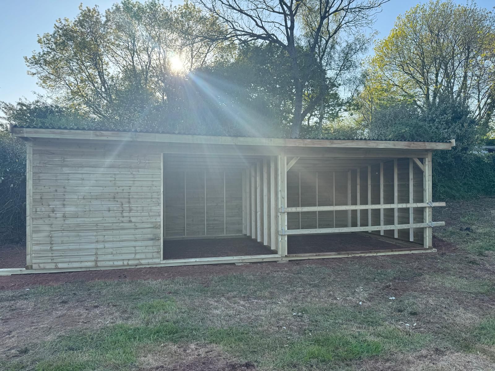 Completed equestrian building 10