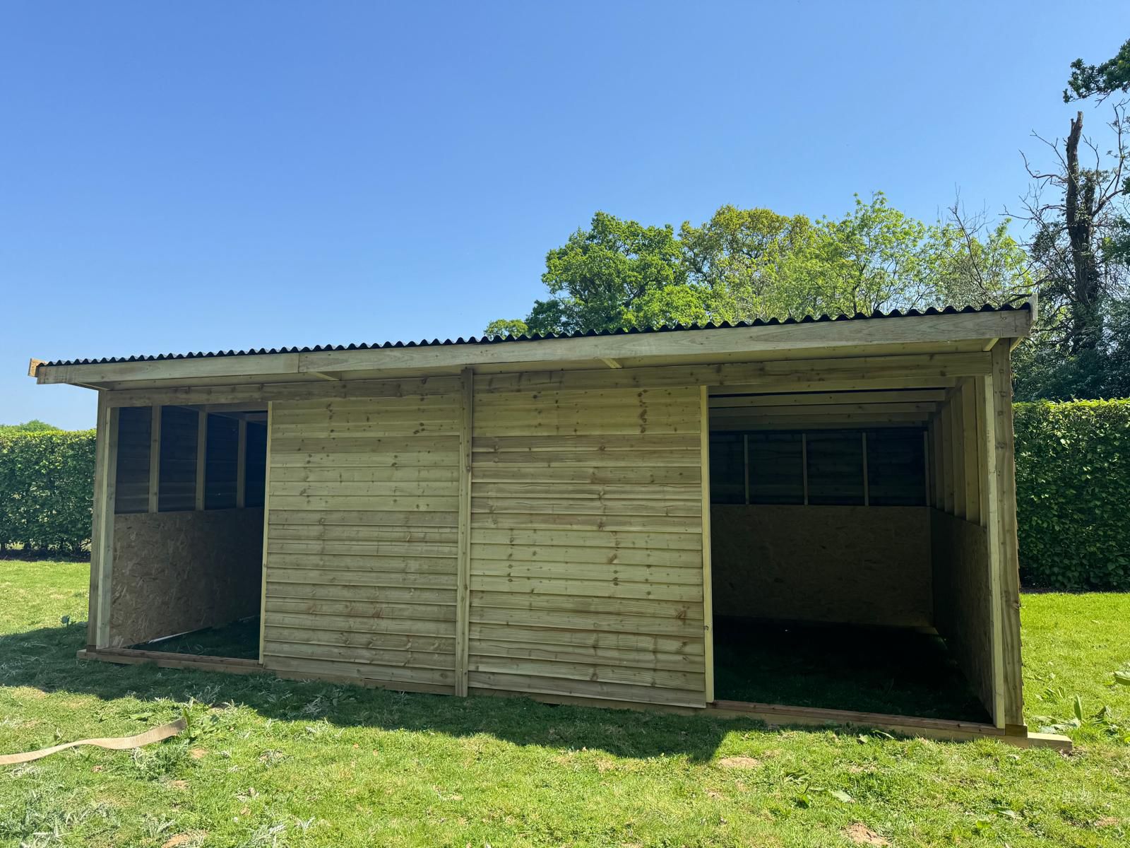 Completed equestrian building 12