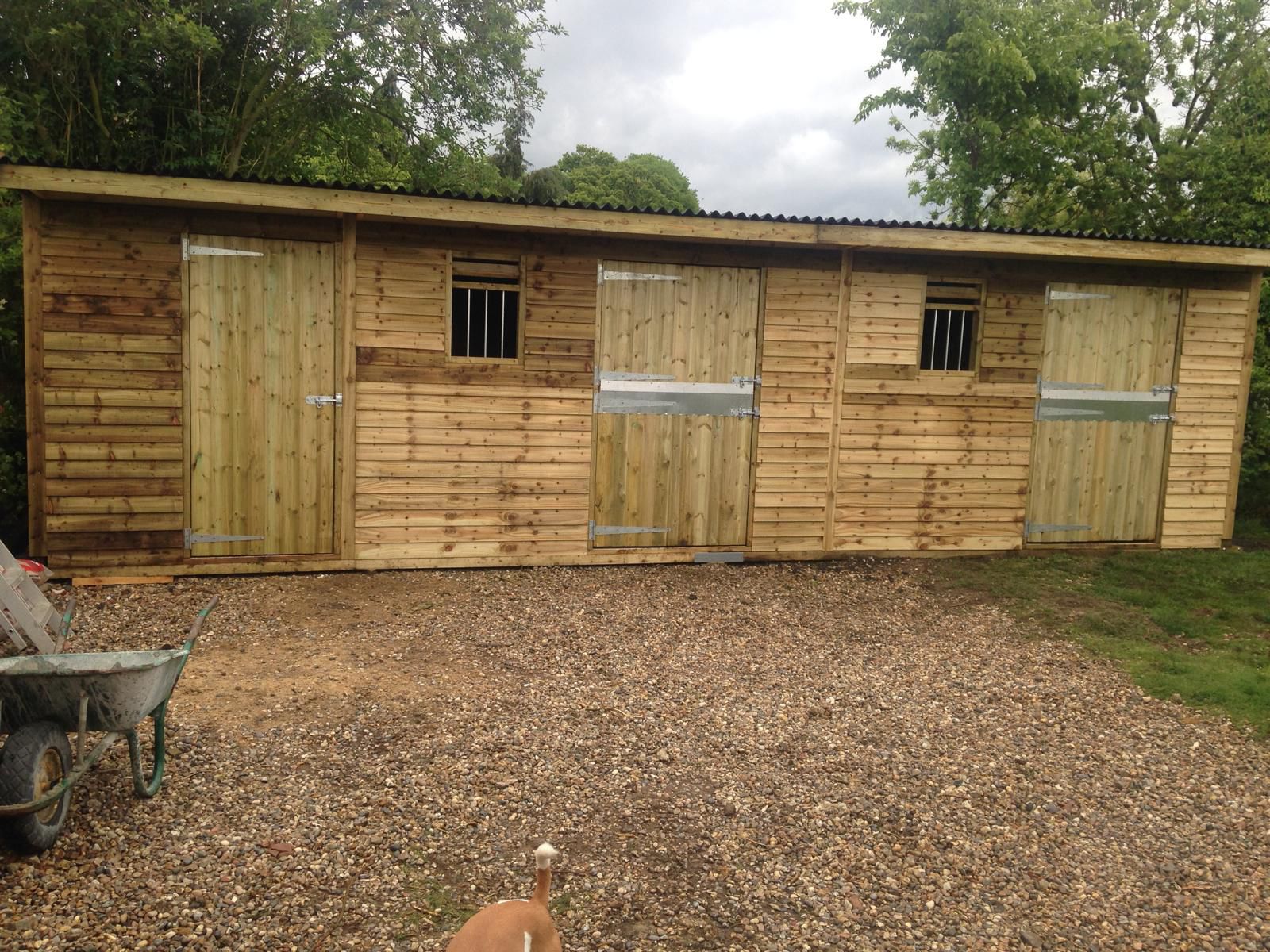Completed equestrian building 14
